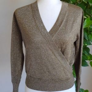 JCrew Merino wool gold sweater